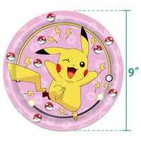 Pokemon Birthday Party Disposable Party Plates Pikachu Theme Tablecloth Character Balloon Birthday Decoration Baby Shower Suppli Good Vibrations