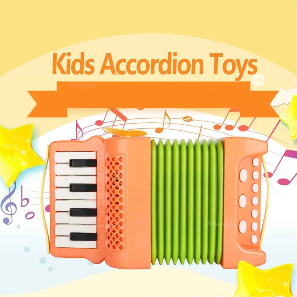 Toddler Accordion Toy - Musical Instrument for Kids, Early Music Exploration Gift for Boys & Girls 3 Years Good Vibrations