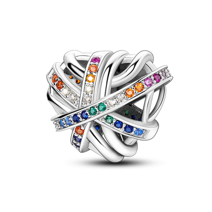 Heart Shape 925 Sterling Silver Family Lover Affection Pendant Charm Beads Fit Original Bangle Bracelet DIY Jewelry For Women Good Vibrations