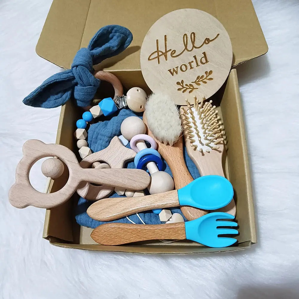 10 Pieces Of Personalized Name Newborn Bath Toy Gift Set 0-12 Months Old Baby Rattle Toy Baby Boy Girl Birth Name Plate Gift Set Good Vibrations
