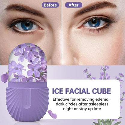 Ice Face Roller Ice Cube Beauty Massage Silicone Ice Mold For Eye Puffiness Ice Facial Roller Shrink Pores Good Vibrations