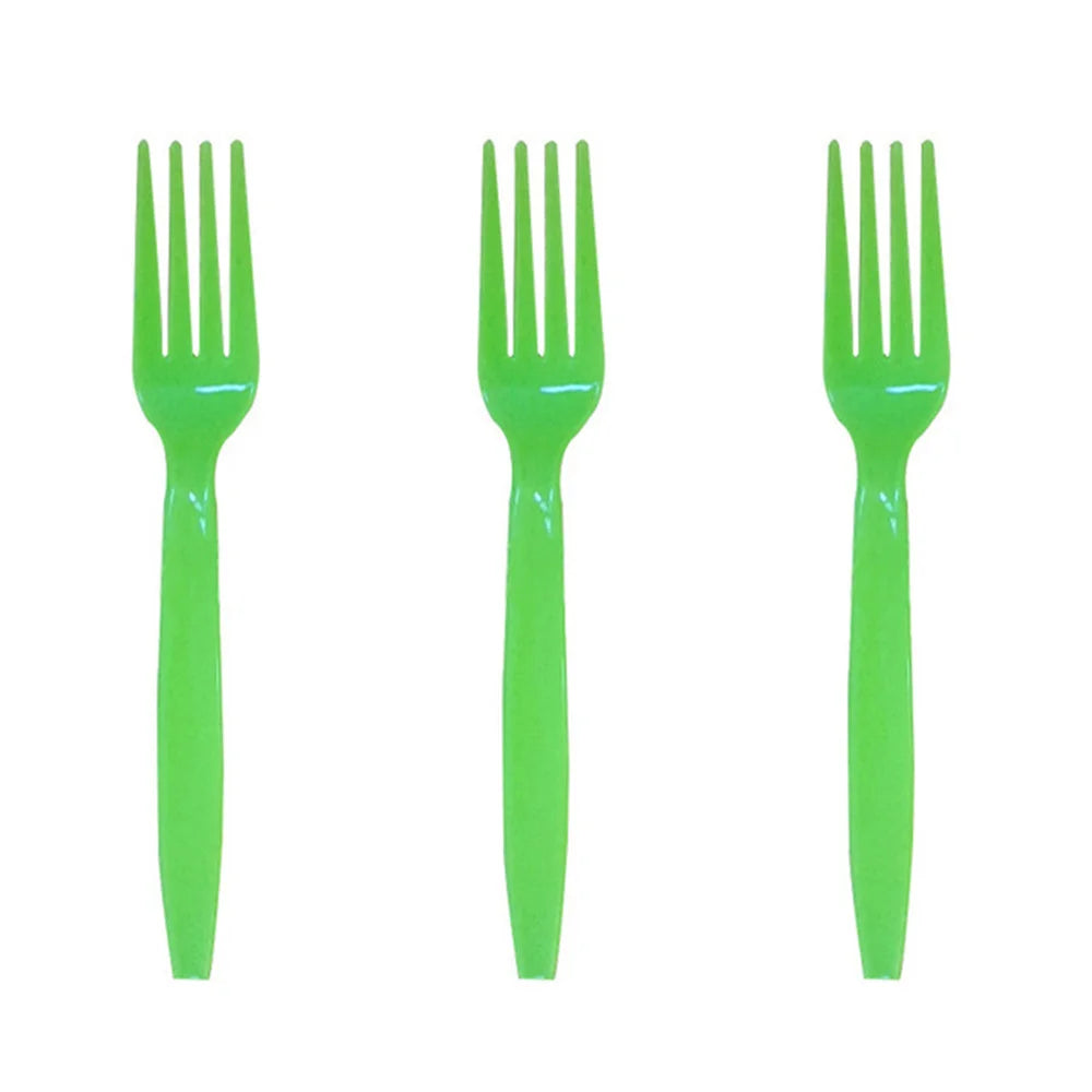 Green Solid Color Party Set Plastic Plate Cup Tablecloth Birthday Party Easter Day Baby Decoration Dinniware Party Supplies Good Vibrations