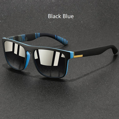 Fashion Vintage Square Sunglasses Men Women Fishing Driving Man Luxury Brand Designer Sun Glasses Anti-Glare Retro Eyewear UV400 Good Vibrations