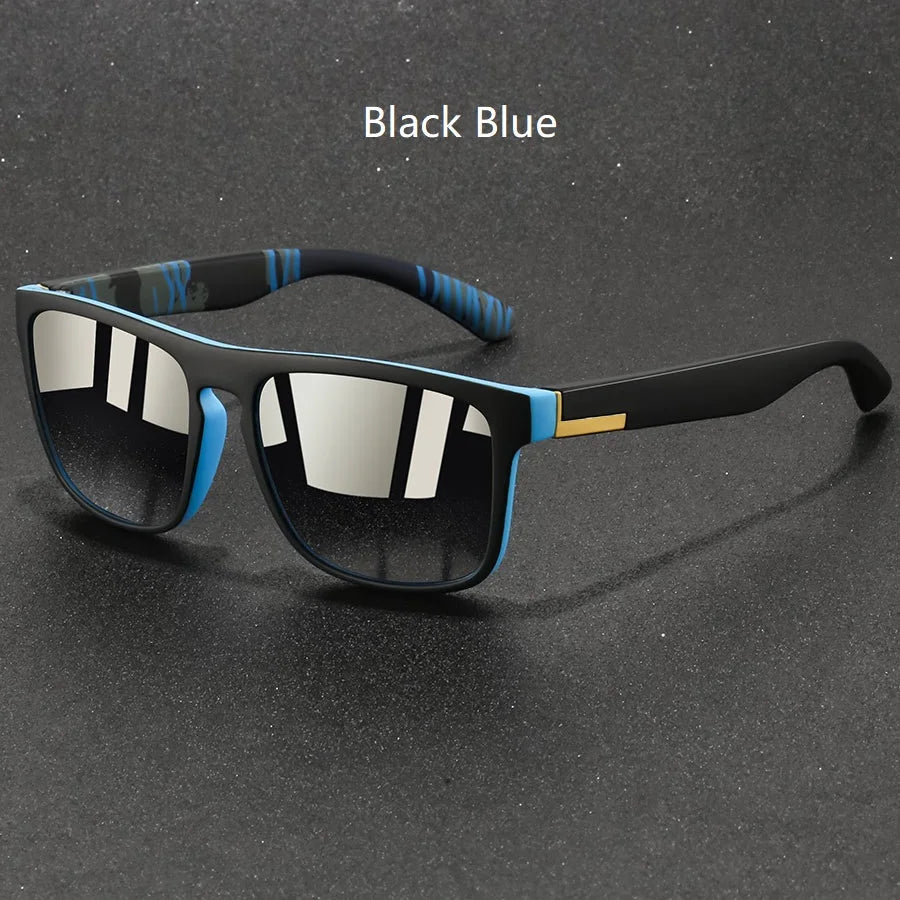 Fashion Vintage Square Sunglasses Men Women Fishing Driving Man Luxury Brand Designer Sun Glasses  Retro Eyewear UV400 Good Vibrations