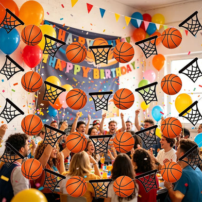 Basketball Party Banner Decor Basketball Hoop Banner Garland Decor Happy Birthday Decor Basketball Birthday Decoration Banner Good Vibrations