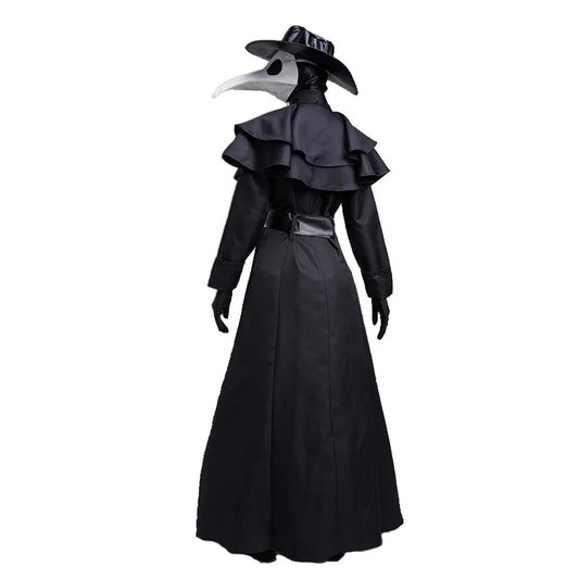 Carnival Halloween Couples Plague Doctor Costume Middle Ages War Nurse Bird Beak Playsuit Cosplay Fancy Party Dress Good Vibrations