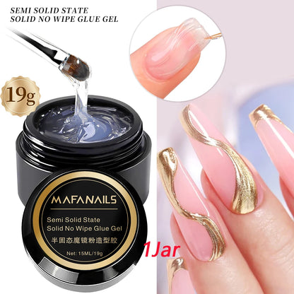 5Pcs Fast Drying Nail Art Glue Glitter UV Acrylic Rhinestones Press on Nails Strong Adhesive Nail Glue False Tips Manicure Tool Good Vibrations