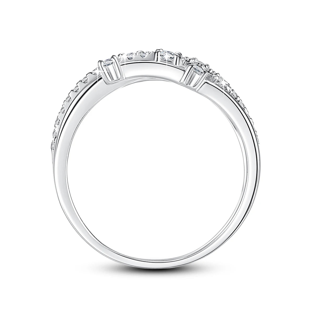 Szjinao Brand Trendy  Moissanite Ring Eternity Wedding Band Solid 925 Silver Rings For Women Jewelry Engagement Gift Dropship Good Vibrations