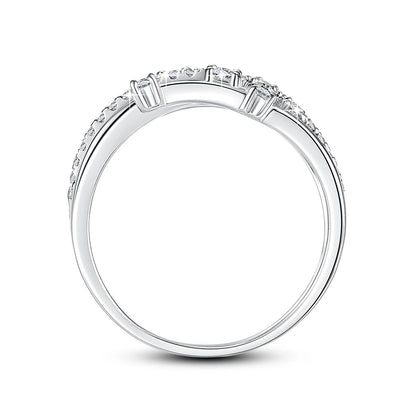 Szjinao Brand Trendy  Moissanite Ring Eternity Wedding Band Solid 925 Silver Rings For Women Jewelry Engagement Gift Dropship Good Vibrations