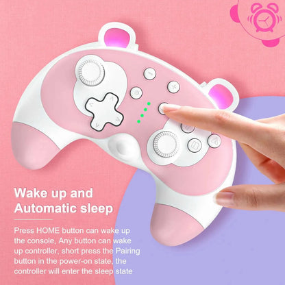 Switch Pro Controller Cartoon Style Wireless Bt Gamepad For Nin-Tendo Good Vibrations