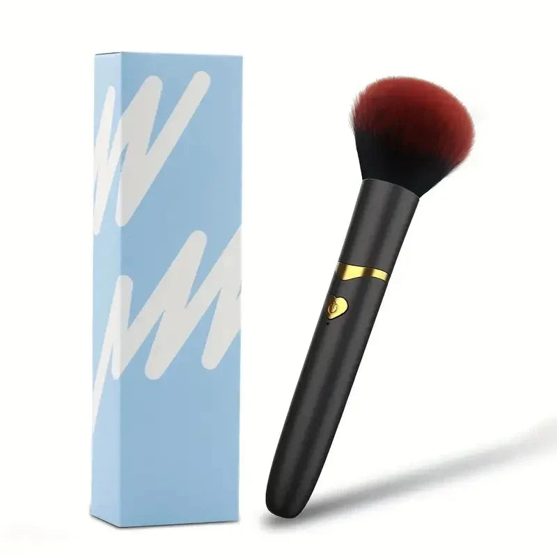 2in1 Bullet Vibrator Makeup Brush Electric Foundation Brush Multi-Function Soft Fluffy Portable Rechargeable Detail Makeup Tool Good Vibrations