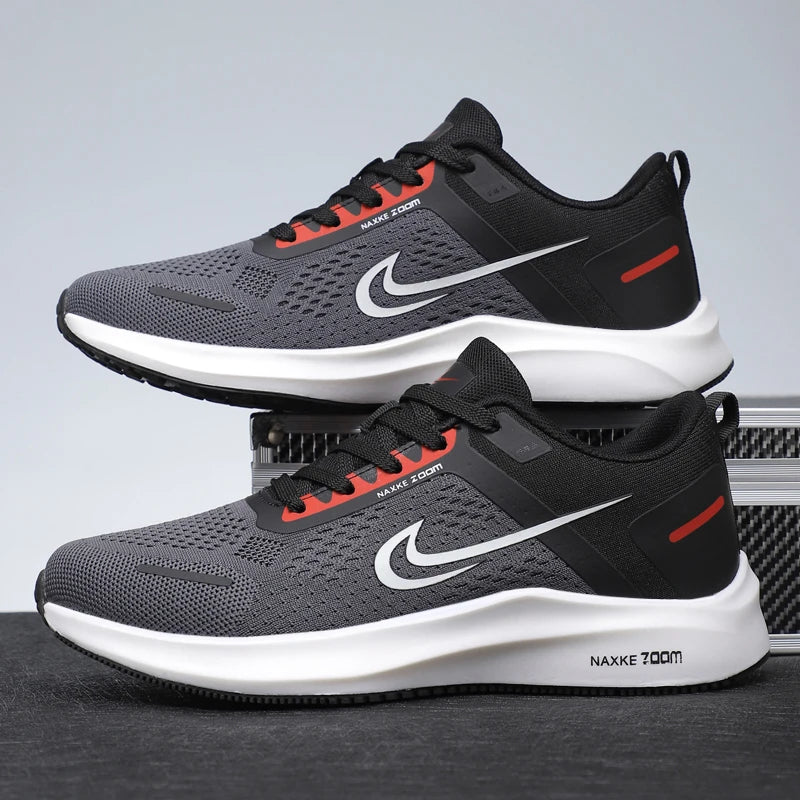 Men's Shoes 2025 New Summer Breathable Mesh Casual Sports Shoes Men's Trendyy Versatile Work Running Shoes Good Vibrations