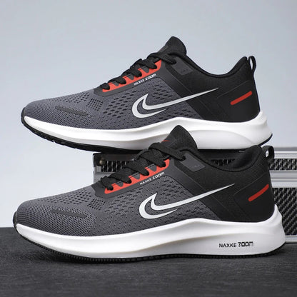 Men's Shoes 2025 New Summer Breathable Mesh Casual Sports Shoes Men's Trendyy Versatile Work Running Shoes Good Vibrations