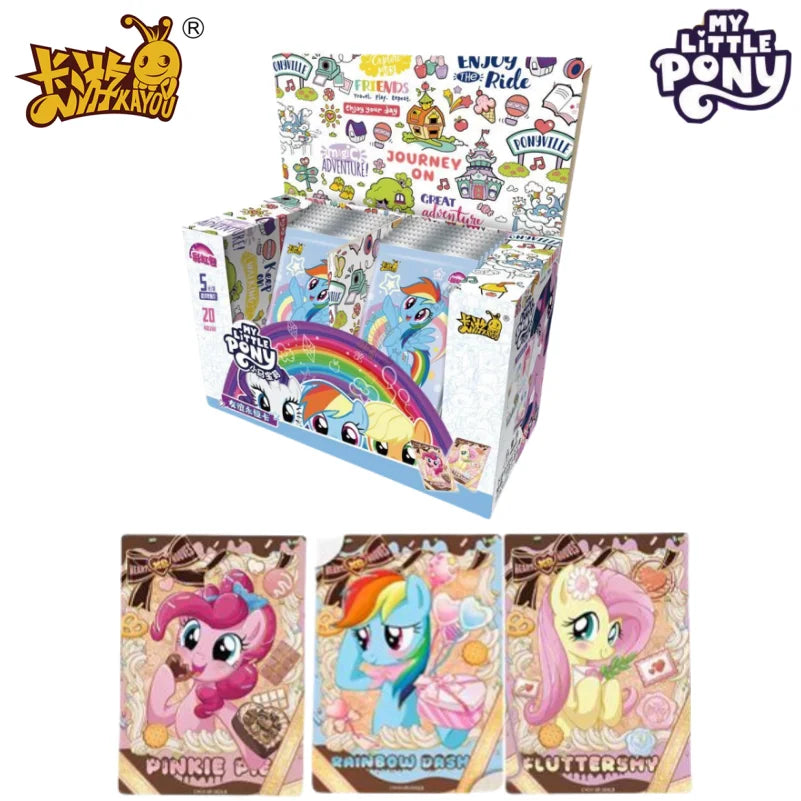 KAYOU Genuine My Little Pony Card Rainbow Series Game Collection Card Cartoon Children Toy Surrounding Girl Gift Original Box Good Vibrations