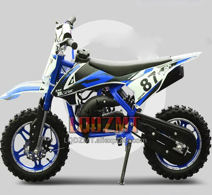 49CC 50CC 4-Stroke ATV OFF-road Gasoline Motorcycle Racing MOTO Dirt Bike Motorbike For Adult Children Boy Girl Child Men Women Good Vibrations