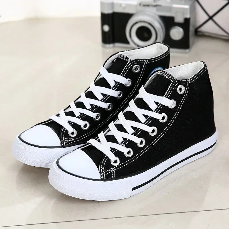 New Men and Women with The Same New Flat 2024 Comfortable Anti-slip Wear Casual Walking Breathable Vulcanized Canvas Shoes Good Vibrations