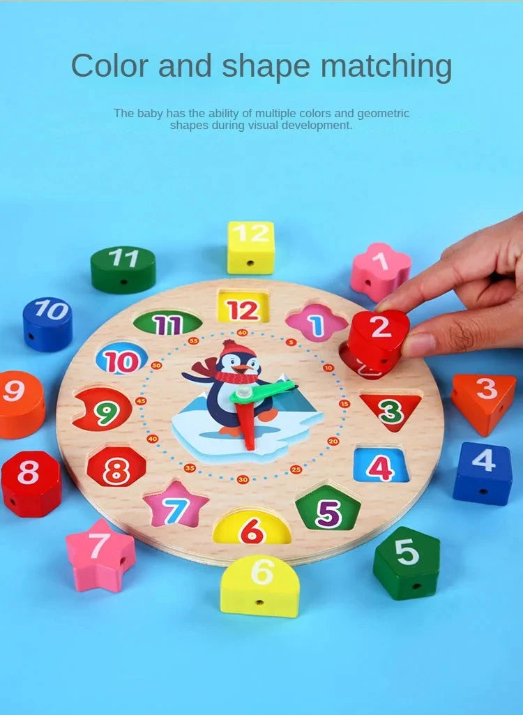 Montessori Wooden Toys for Babies 1 2 3 Years Boy Girl Gift Baby Development Games Wood Puzzle for Kids Educational Learning Toy Good Vibrations