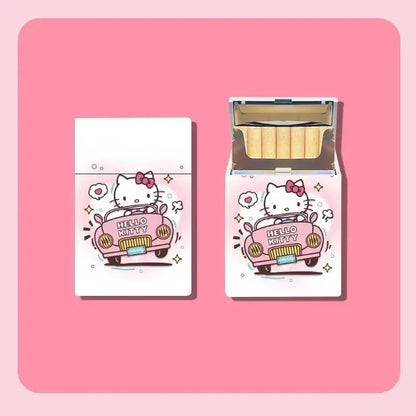 Sanrio Hello Kitty plastic cigarette box 20-pack creative ultra-thin portable cigarette box gift for boyfriend and girlfriend Good Vibrations Adult Super Store