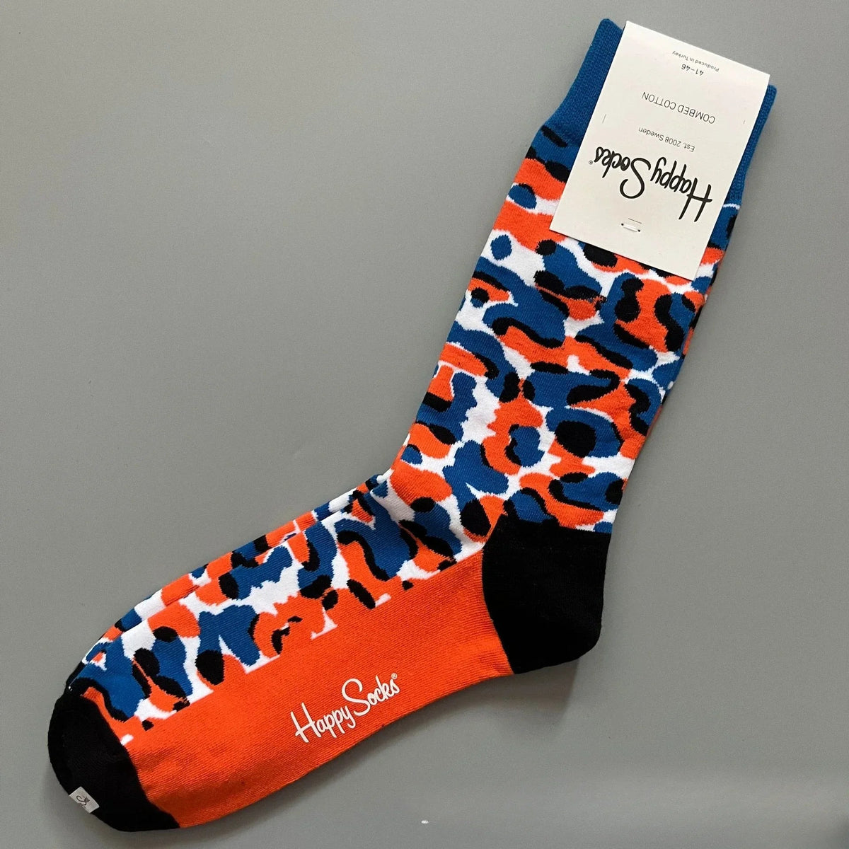 Cotton Happy Socks Men's Classic Crew Sock Shoe Size 10 - 13 Soft Good Vibrations