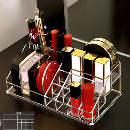 Transparent lipstick Cosmetic Makeup Acrylic Makeup Brush Tool Storage Box Case Make-up Brush Holder Table Organizer Makeup Tool Good Vibrations