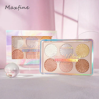 Color-retaining contour palette highlights all the functions of contour, which is a portable high-gloss cosmetic blush plate. Good Vibrations