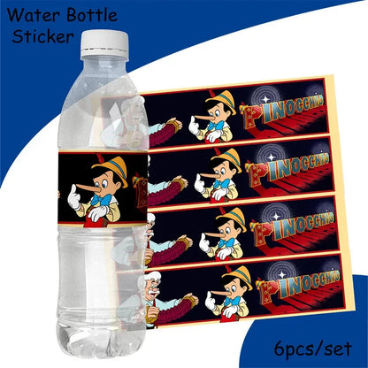 The Adventures of Pinocchio  Birthday Party Decorations Paper Tableware Cake Topper Latex Balloons Baby Shower Party Supplies Good Vibrations