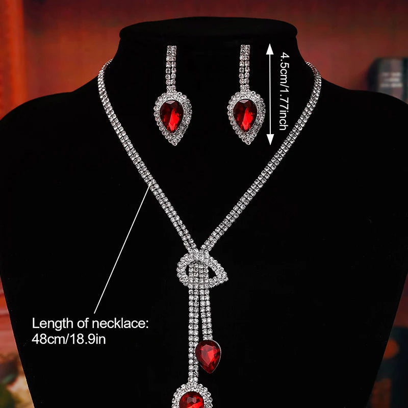 Fashion Necklace Earrings Set Dress Accessories Necklace Earrings Jewelry Set Wedding Dress Up Accessories Party Holiday Gift Good Vibrations Adult Super Store