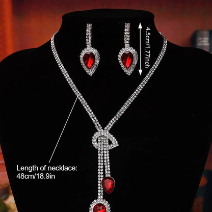 Fashion Necklace Earrings Set Dress Accessories Necklace Earrings Jewelry Set Wedding Dress Up Accessories Party Holiday Gift Good Vibrations Adult Super Store