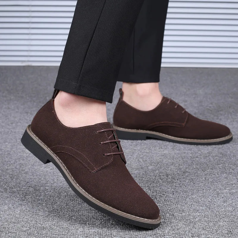 Mens Dress Shoes Legitimate Leather Shoe PU Suede Casual Men Designer Social Male Black Business Luxury Men's Wedding Summer Man Good Vibrations