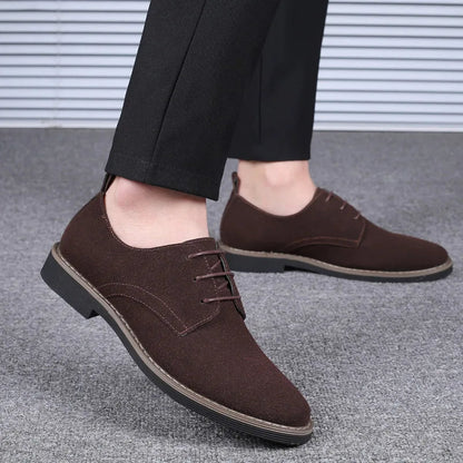 Mens Dress Shoes Legitimate Leather Shoe PU Suede Casual Men Designer Social Male Black Business Luxury Men's Wedding Summer Man Good Vibrations