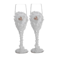 Western-style wedding ceremony goblet bride and groom love witness gift wine glass tableware four-piece suit Good Vibrations
