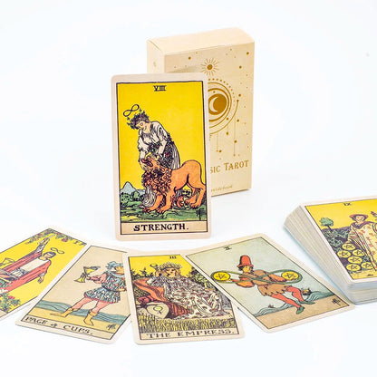 The Classic Tarot Cards Deck 78Pcs For Easy Beginners Fate Fortune Telling Party Tabletop Board Game Toy Good Vibrations