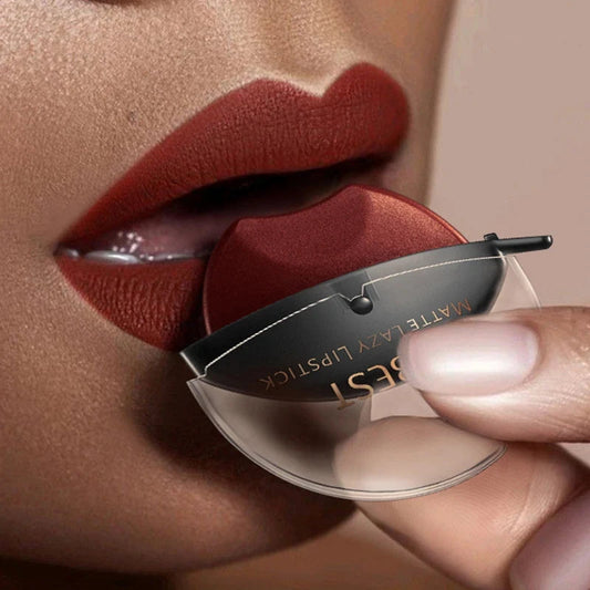 Lip-shaped lipstick seal Sip into makeup lazy blush lipstick Matte makeup effect Moisturizing lip gloss Waterproof non-stick cup Good Vibrations