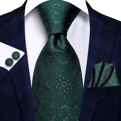 Hi-Tie 8.5cm Business Black Solid Paisley 100% Silk Men's Tie Neck Strip Ties for Men Formal Luxury Wedding Neckties Gravatas Good Vibrations