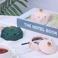 1PC Car Interior Ashtray Simple Crown Stainless Steel Liner Ashtray Office Home Universal Ornaments Dust Rubbish Finishing GOOD Vibrations Adult Super Store