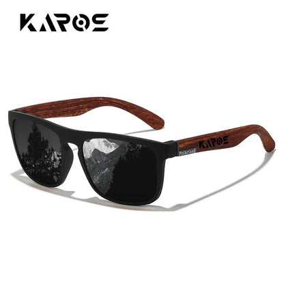 KAROS Sunglasses Men/Women Polarized Square Mirror Brand Design Luxury UV400 SunShade Unisex Fishing Driving Cycling Hiking Good Vibrations