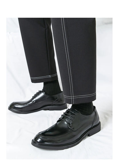 Men's Formal Dress Shoes Elegant Casual Business Luxury Italian Leather Skin Male Social Shoes Original