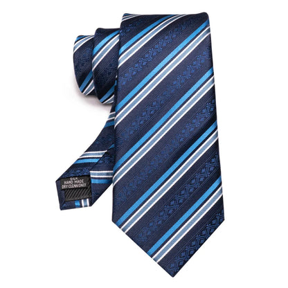 EASTEPIC Men's Gifts of Striped Ties Red Neckties for Gentlemen in Fine Apparel Fashionable Accessories for Social Occasions Good Vibrations