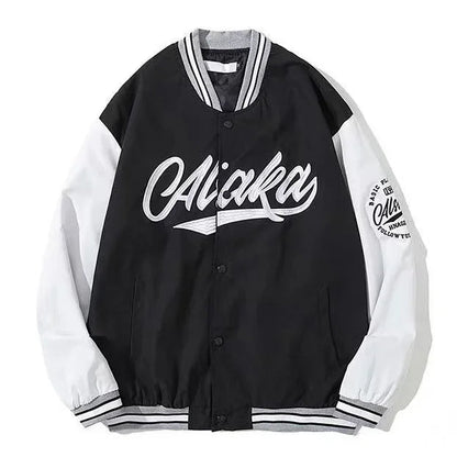 Street Popular Letter Flocking Embroidered Jacket And Coat Men 2023 New Y2K Harajuku Hip Hop Spliced Motorcycle Baseball Uniform Good Vibrations