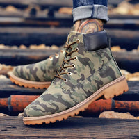Camouflage Men Ankle Boots Trendy Boots Snow Boots Outdoor Casual Cheap Timber Boot Lover Autumn Winter Shoes Man Work Boot Good Vibrations