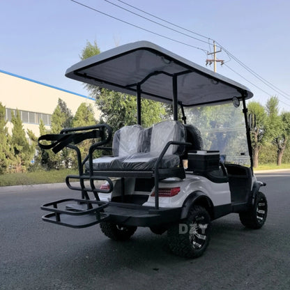 Factory ODM high-end 4-seater electric golf cart, amusement park reception vehicle, electric stroller, beach buggy Good Vibrations