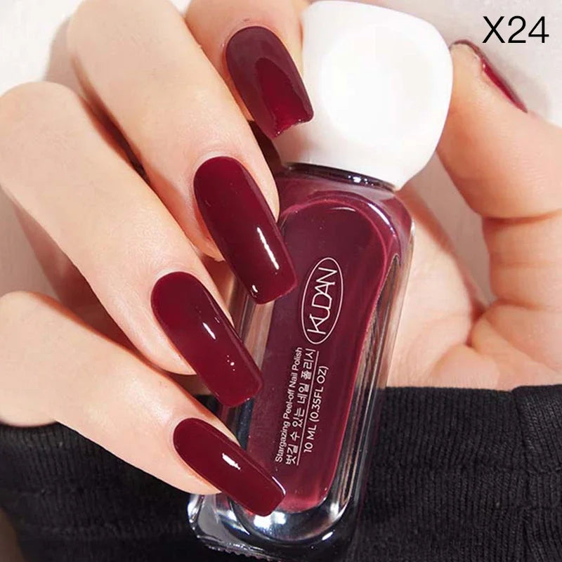 10ml Peel Off Water-Based Starry Nail Polish Fast Drying Long-Lasting Healthy And Brightening Effect No Need Lamp Cure Good Vibrations