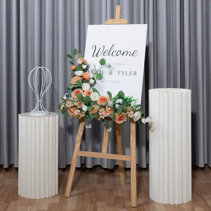 Artificial Flower For Wedding Welcome Sign Decoration Window Hall Exhibition Decor Photo Props Flower Backdrop Party Arrangement Good Vibrations