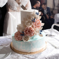 3 Pcs Cake Dummies Cake Models Fake Cake Decors Triple Tier Cake Wedding Cake Rounds Foams Ornament Square Decorate Good Vibrations