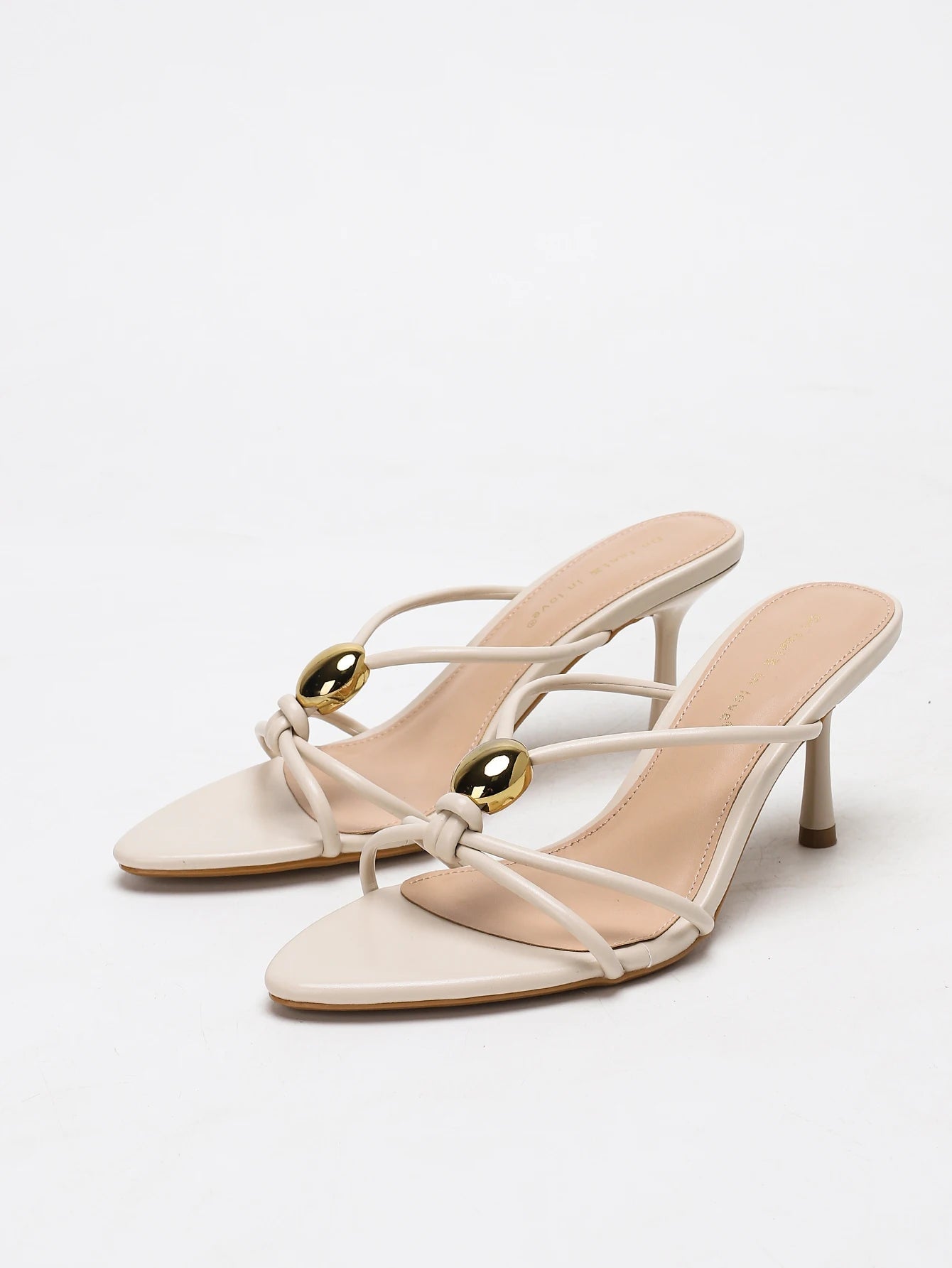 Women's fashionable, elegant, comfortable, simple and versatile high heels, peep-toe breathable slip-on stilettos. Good Vibrations