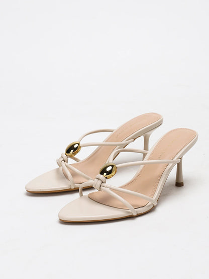 Women's fashionable, elegant, comfortable, simple and versatile high heels, peep-toe breathable slip-on stilettos. Good Vibrations