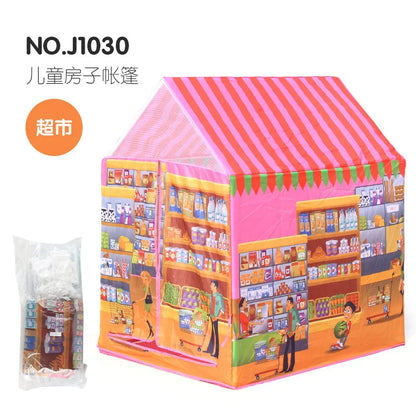 Portable Folding Game Tent Portable Kids Tent Folding s Play House Large Playhouse Indoor Outdoor Christmas Birthday Gifts New Good Vibrations