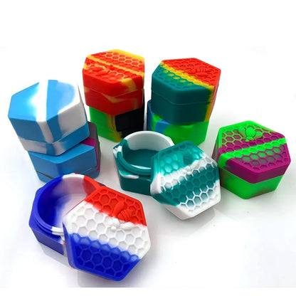 Wax Jar Silicone Box Bee Style for Oil Cream Box Easy To Hold and Carry Herb Container GOOD Vibrations Adult Super Store