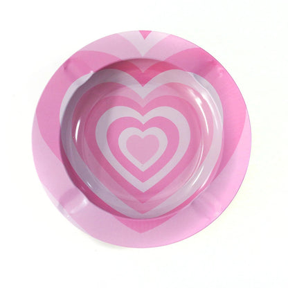 Cartoon Metal Rolling Tray - round Tobacco Herb Ashtray Creative Cigarette Holder Smoking Accessories Good Vibrations
