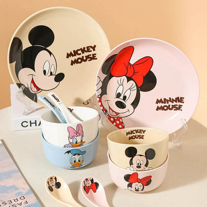 Mickey Minnie Ceramic Tableware Gift Couple Children's Home Cute High-Pretty Tableware Spoon Good Vibrations
